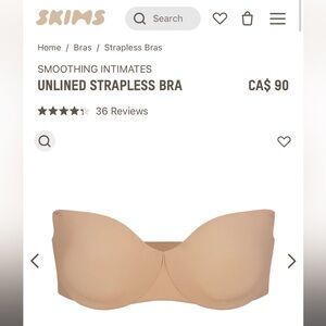 Skims strapless bra